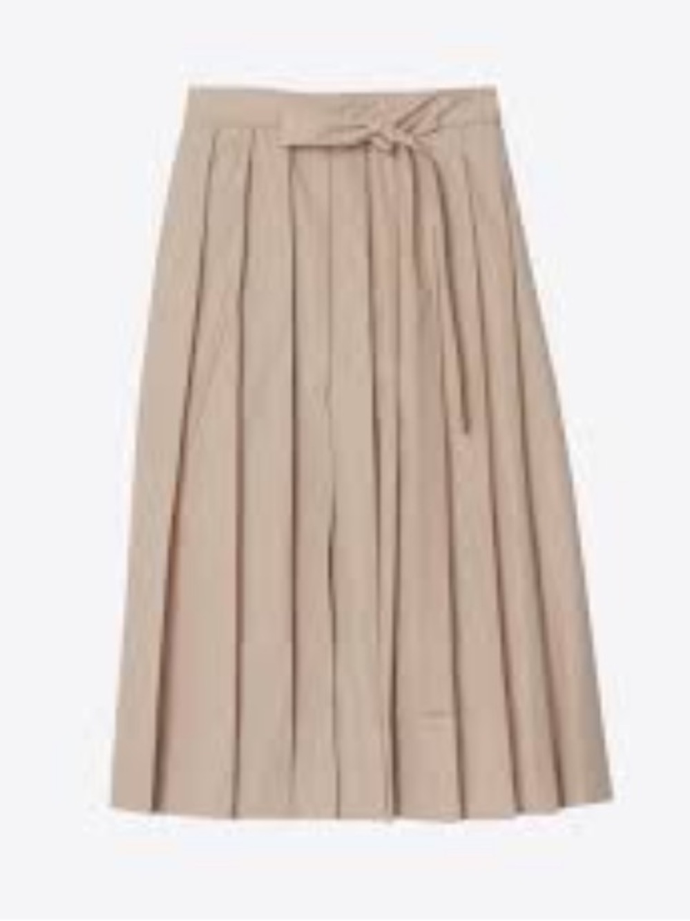 3.1 Phillip Lim Beige Knife Pleat Belted Skirt